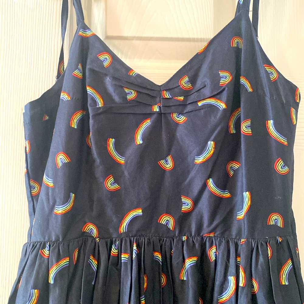 Black with rainbow dress